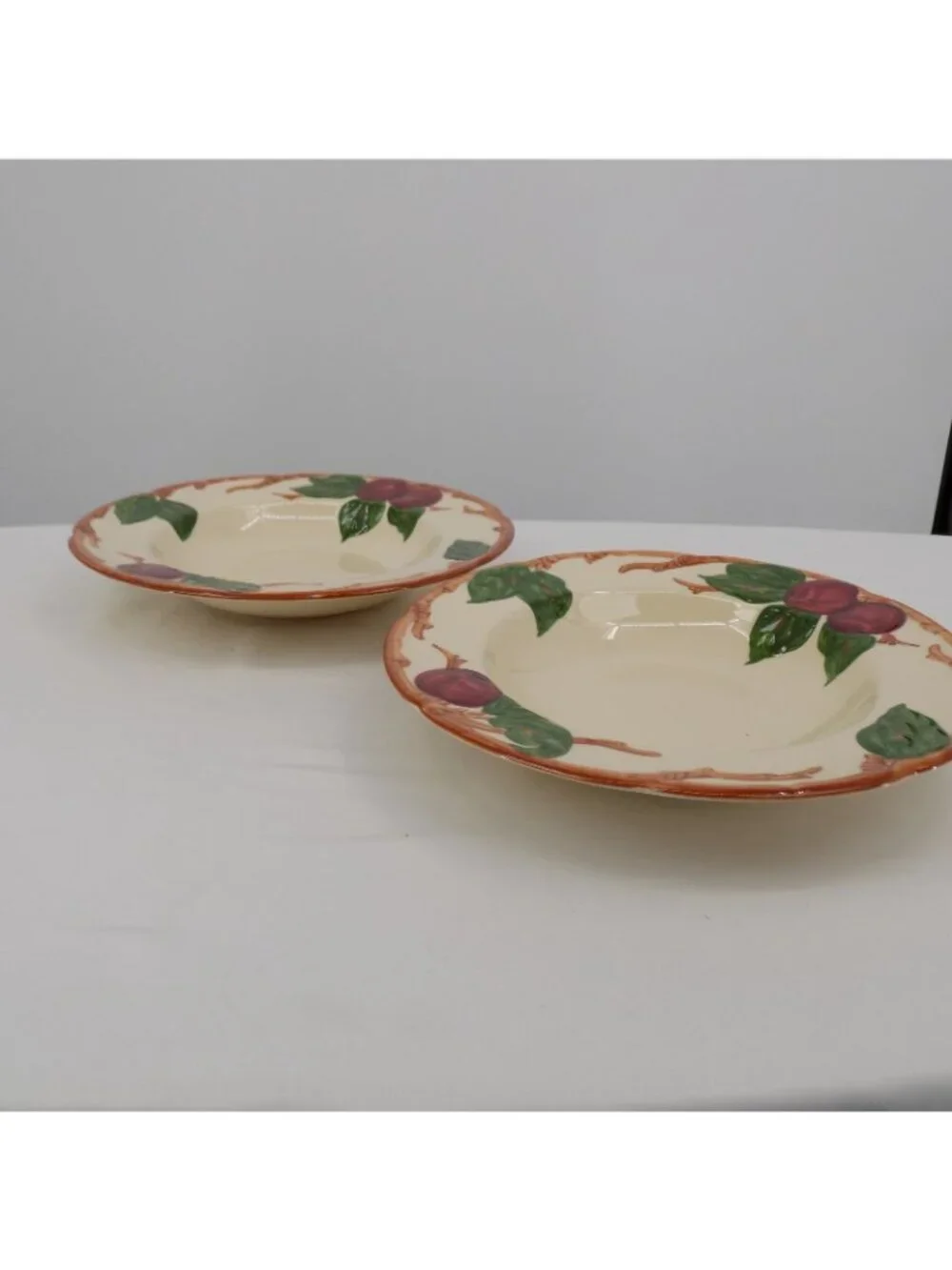 Set of 2 Franciscan Apple Rimmed Soup Bowl 8 1/2